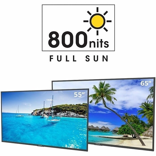 Neptune NT554 55\\"Neptune Full Sun Outdoor 4K HDR Smart TV with Tilting Wall Mount