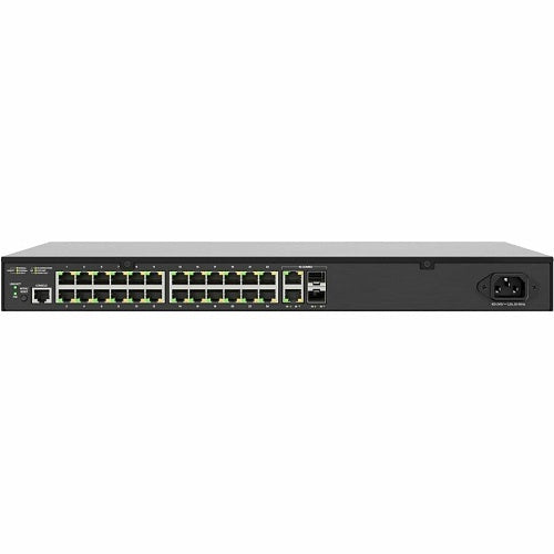 Luxul SW-505-24P-R 24 PoE+ 2 Combo RJ45/SFP Rear-Facing Ports, 1Gb L2/L3 Managed Switch, US Power Cord
