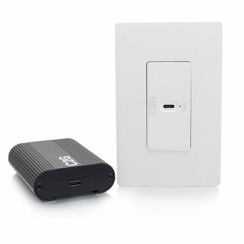C2G C2G54276 Superbooster USB Camera Extender Over CAT Single Gang Wall Plate to Box Kit