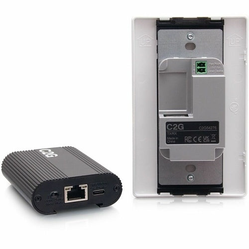 C2G C2G54276 Superbooster USB Camera Extender Over CAT Single Gang Wall Plate to Box Kit