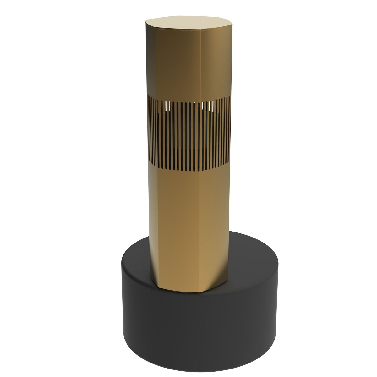 Luxury Bollard Spkr, 10in Sub, 360deg 6.5in 8hm/70v, Champag