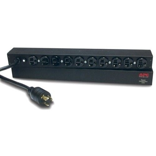 APC AP9564 Basic Rack PDU, 20A, 100/120V, 10 L5-20P NEMA Outlets, 1U RMS
