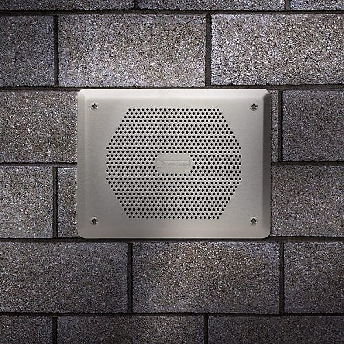 Valcom V-9806 Indoor Recessed Mount Vandal-Resistant for FlexHorns Protecction, Stainless-Steel Faceplate