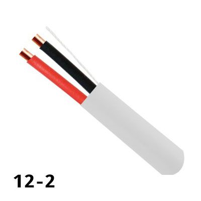Speaker Wire, 12-2 Builder Grade 500ft,  White
