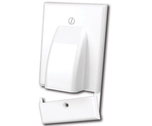 Hinged Bulk Cable Wall Plates- Single & Ivory