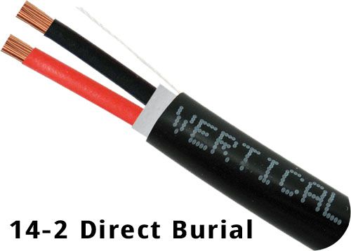 Speaker Wire, 14-2  Direct Burial 500ft Black