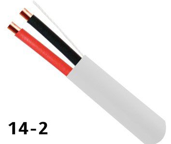 Speaker Wire, High Strand Count 14-2, 105 Strand 500ft White