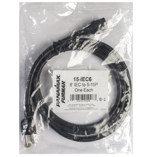 15 amp 6ft IEC cable