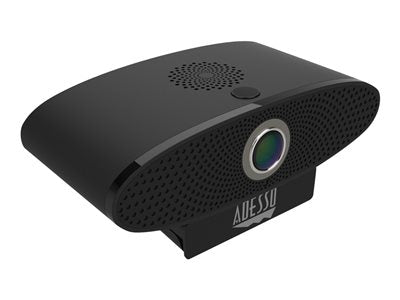 Adesso Webcam 4K Ultra HD CyberTrack C100 8.0MP Dual Mics with Noise Cancelling Pan/Tilt Tripod Mountable with Remote PC/Mac - Black