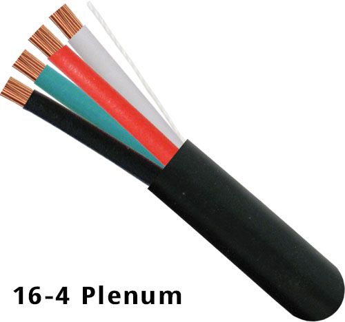 16 GA 4 Con Plenum- BLK 500\'