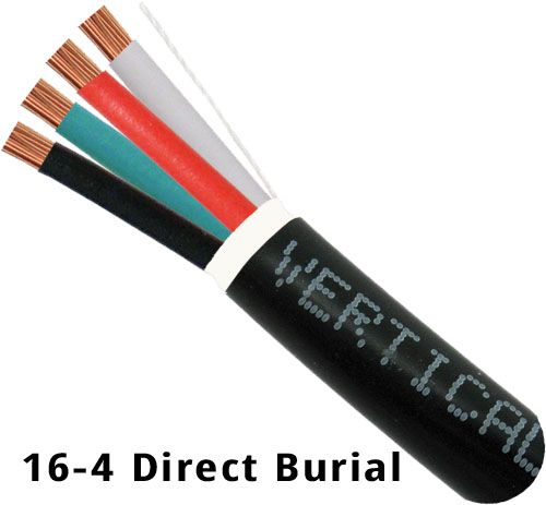 Speaker Wire, 16-4  Direct Burial 500pi Black