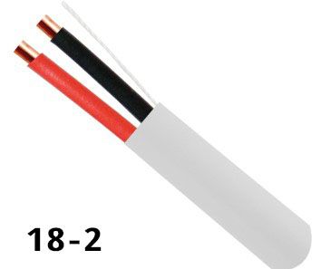 18AWG 2 Conductor Speaker Wire 500\' White