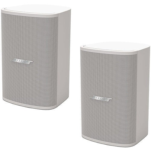 Bose Professional 829712-0220 DesignMax DM3SE Loudspeakers, Surface-Mount, Coaxial 2-Way Drivers, 30W, IP55, 1-Pair, White