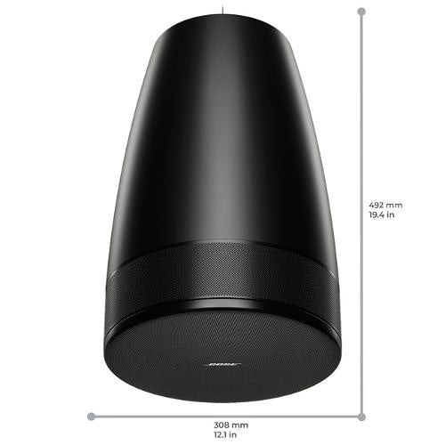 Bose Professional 892117-0100 DesignMax Luna DML88P Pendant Loudspeaker 12.1 x 19.4 in Extended-Range, Black