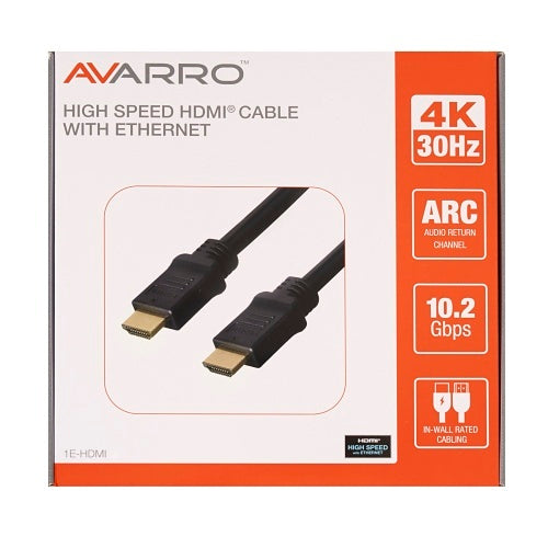 AVARRO 1E-HDMI50 HDMI Cable with Ethernet, 50\'