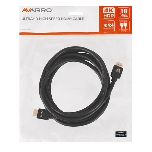 AVARRO 1E-HDMI4K1 4K60 HDMI High Speed Cable with Ethernet, 1\'