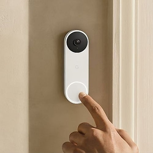 Google Nest Video Doorbell, Wired, 2nd Gen, Snow (GA02767-CA)