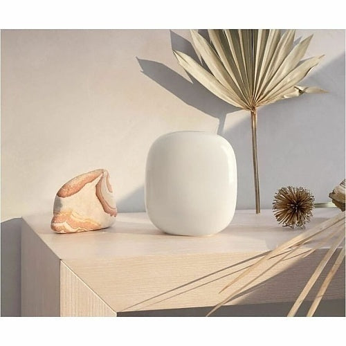 Google Nest Wi-Fi Pro 6E Mesh Router, 1-Pack, Cotton White (GA03030-CA)