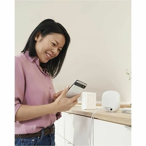 Google Nest Wi-Fi Pro 6E Mesh Router, 1-Pack, Cotton White (GA03030-CA)