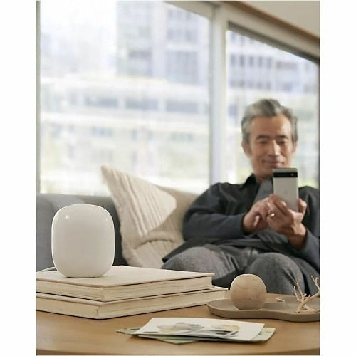 Google Nest Wi-Fi Pro 6E Mesh Router, 1-Pack, Cotton White (GA03030-CA)
