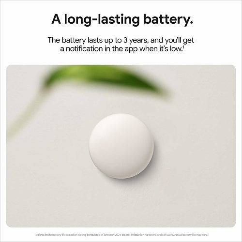 Google Nest Temperature Sensor (2nd Gen), Porcelain (GA05177-US)