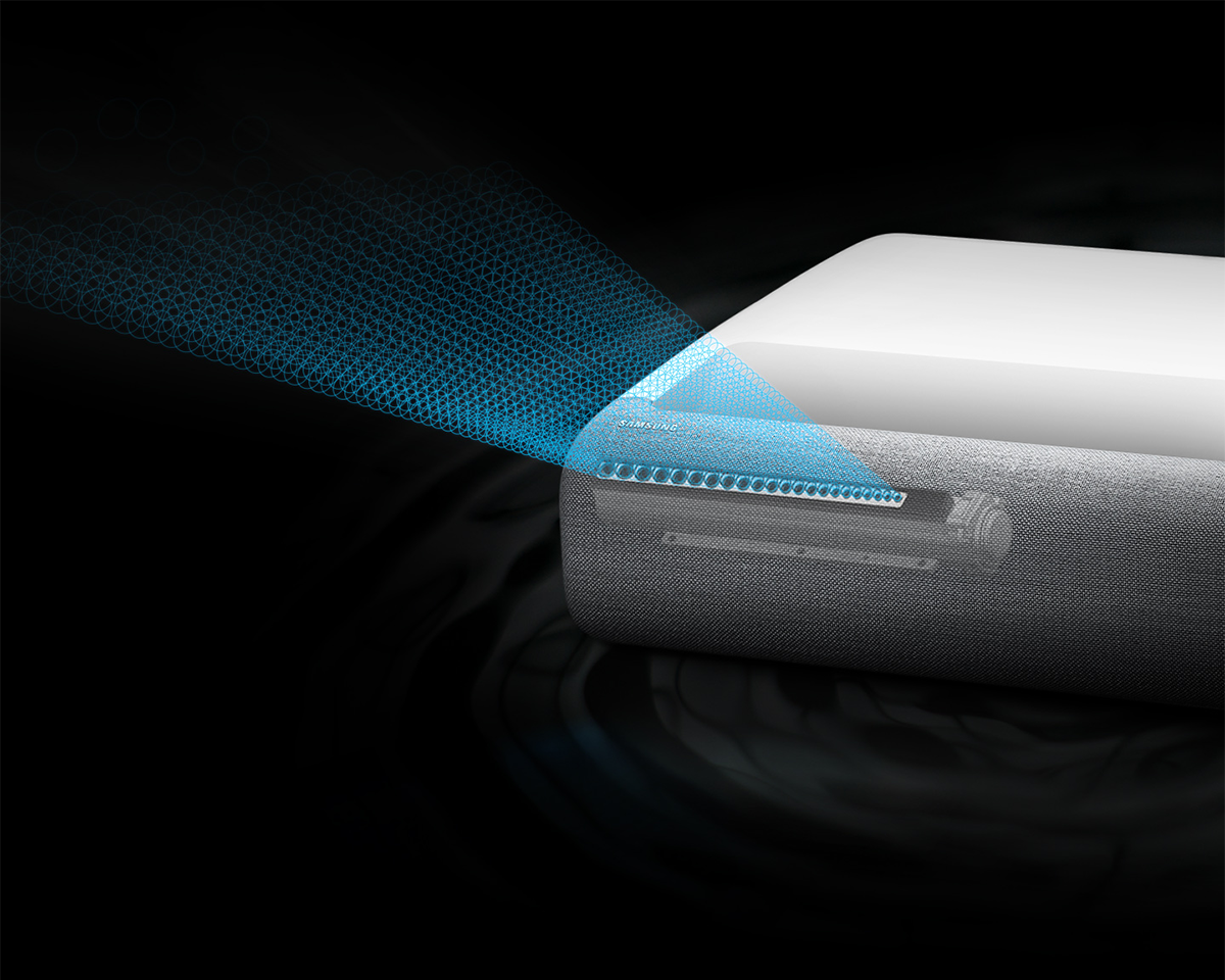 Tri-Laser Ultra Short Throw 4K Projector, 130in - White