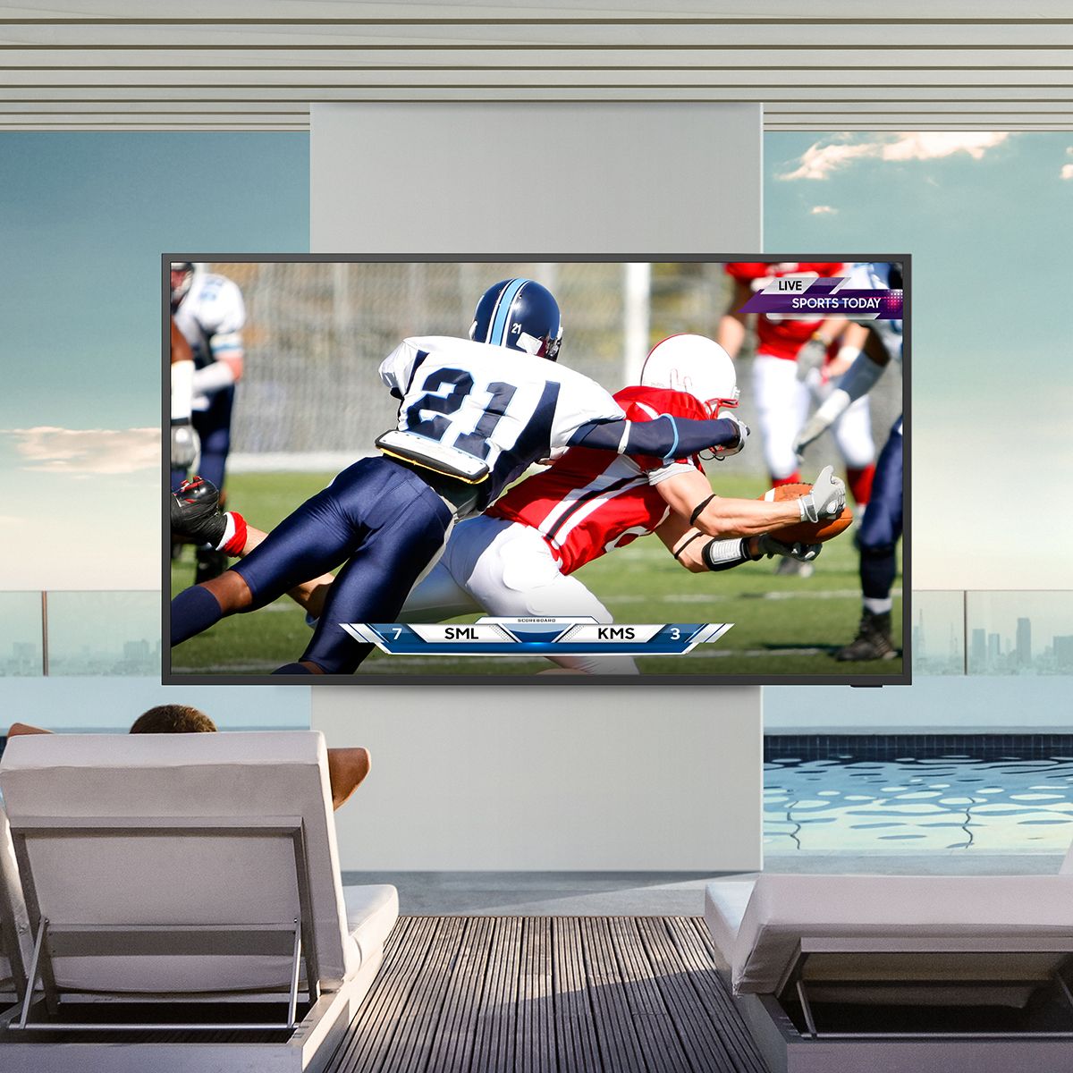 85 in QLED The Terrace -Direct Sun-  Outdoor TV-2023