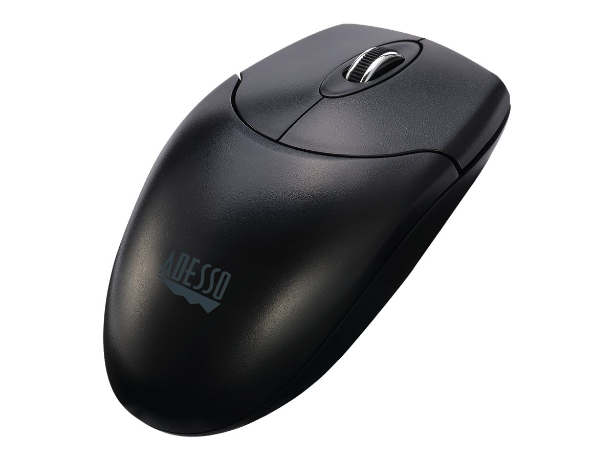 Adesso Keyboard & Mouse Combo Wireless Antimicrobial Multimedia 1200DPI PC/Mac - English -Black