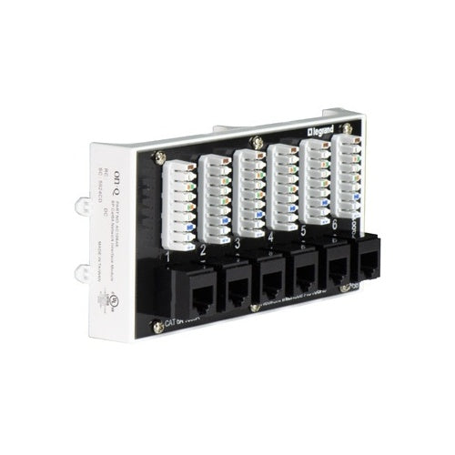 On-Q AC106A6 6-Port CAT6(a) Network Interface Module