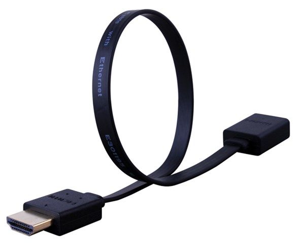 HDMI Adapter - Flex Flat HDMI pigtail - 6 in (1080p-4K-10G)