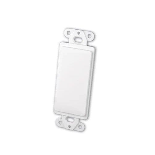 Decor Style Multi-Media Wall Plate Inserts EACH- Blank White