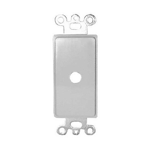 Decora Wallplate insert with 1 Hex holes, 3pk White