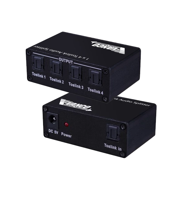 1x4 Toslink Audio Splitter