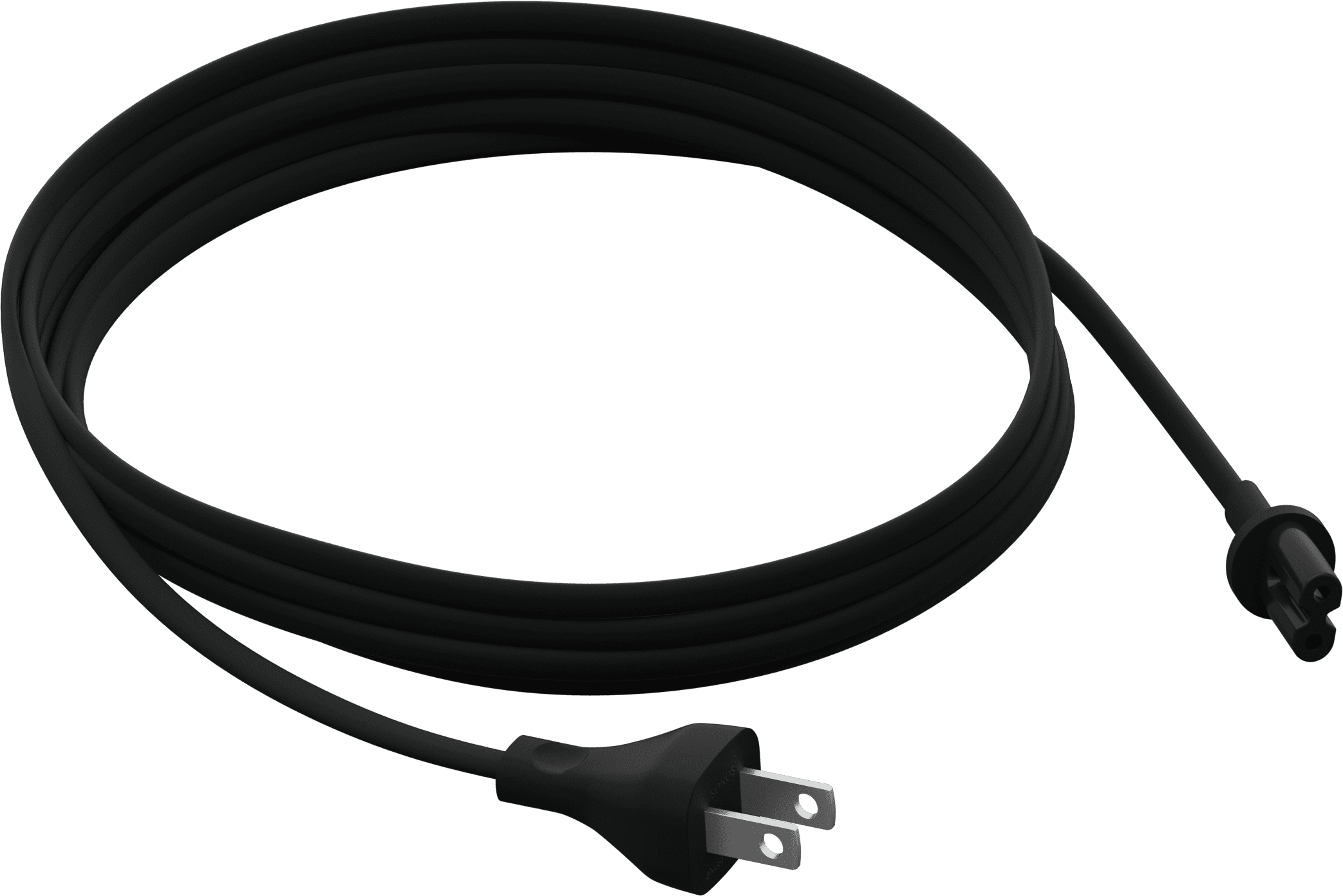 Short Straight Power Cable US (White)