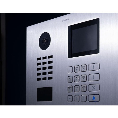 DoorBird 423870888 D21DKH IP Video Intercom with Keypad and Display Module, Stainless Steel V4A