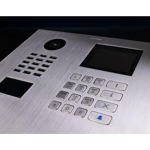 DoorBird 423870888 D21DKH IP Video Intercom with Keypad and Display Module, Stainless Steel V4A