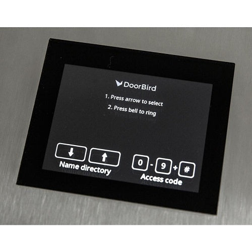 DoorBird 423870888 D21DKH IP Video Intercom with Keypad and Display Module, Stainless Steel V4A