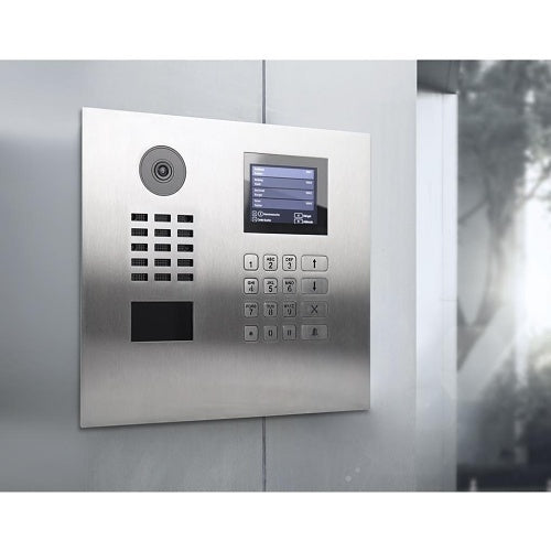 DoorBird 423870888 D21DKH IP Video Intercom with Keypad and Display Module, Stainless Steel V4A