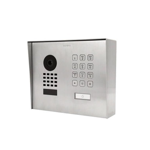 DoorBird D1101KH-M-S-SSV2A IP Video Door Station with Modern Surface Mount and Keypad Module