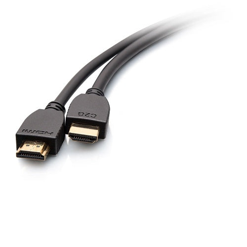C2G C2G10410 Plus Series Ultra High Speed HDMI Cable with Ethernet, In-Wall CL2 Rated, 3\', 60Hz, M/M, Black