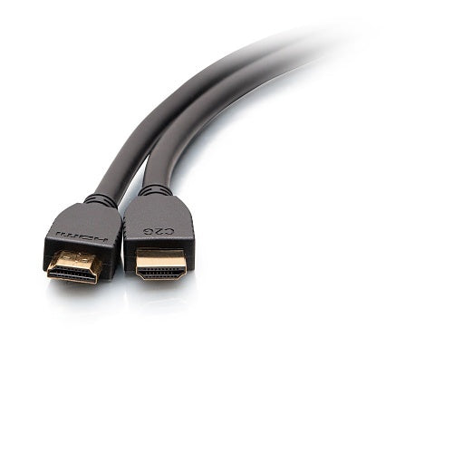C2G C2G10413 Plus Series Ultra High Speed HDMI Cable with Ethernet, In-Wall CL2 Rated, 8K 60Hz, M/M, 12\', Black