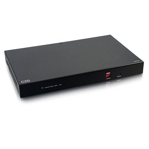 C2G C2G30016 HDMI HDBaseT RS232 and IR over Cat Extender Box Scaling Receiver, 4K 60Hz, Black
