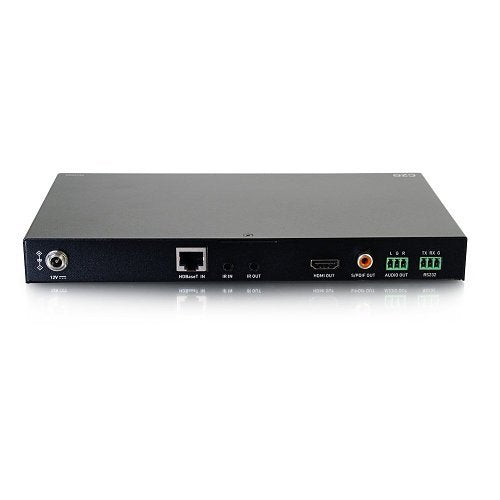 C2G C2G30016 HDMI HDBaseT RS232 and IR over Cat Extender Box Scaling Receiver, 4K 60Hz, Black