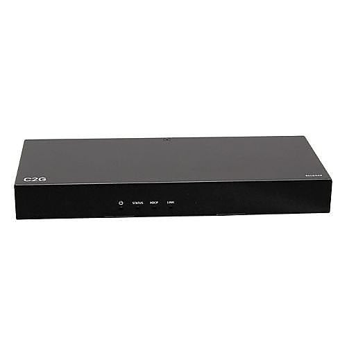 C2G C2G30020 HDMI HDBaseT 3.5mm, USB-A and RS232 over Cat Audio De-Embedding Extender Box Receiver, 4K 60Hz,Black