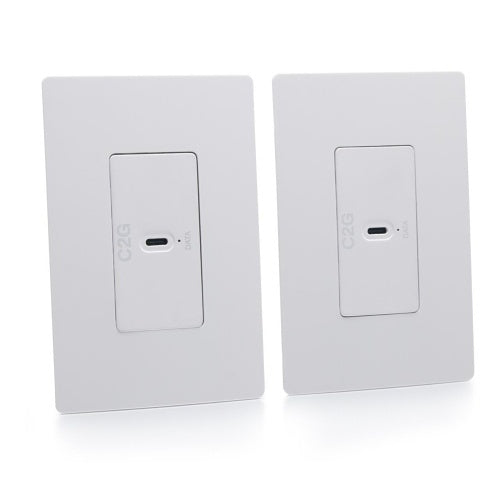 C2G C2G54268 Superbooster 1-Port USB Over CAT6a Wall Plate to Wall Plate Extender Kit, USB 3.2 Gen1