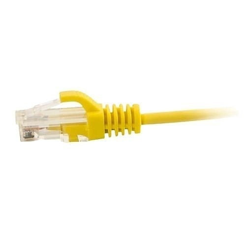 C2G CG01173 CAT6 Snagless Unshielded (UTP) Slim Ethernet Network Patch Cable, 7\', Yellow