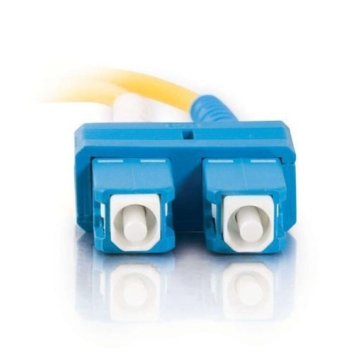 C2G CG20808 Coated Copper Duplex Single Mode Fiber Optic Cable, 1m, Silver