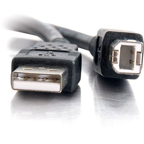 C2G CG28102 USB 2.0 Male to USB Male Cable, 6.6\' (2m), Black
