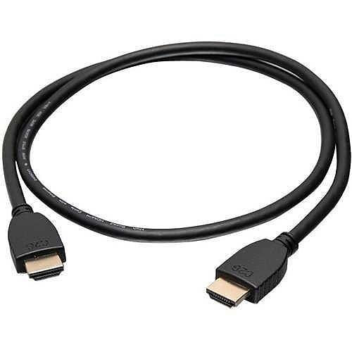 C2G CG56782 Core Series High Speed HDMI Cable with Ethernet, 4K 60Hz, M/M, Black, 3\'