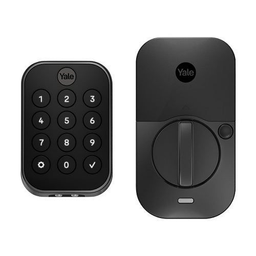 Yale YRD634-BLE-BSP Pro 2 Key-Free Keypad Lock with Bluetooth, Black Suede